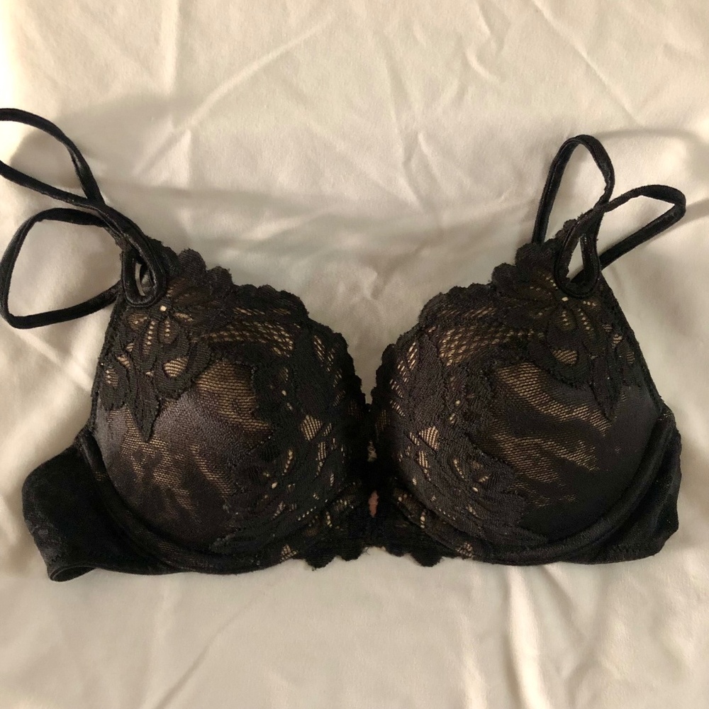 Victoria's Secret Very Sexy Push Up - Black & Nude - 32B - Vintage